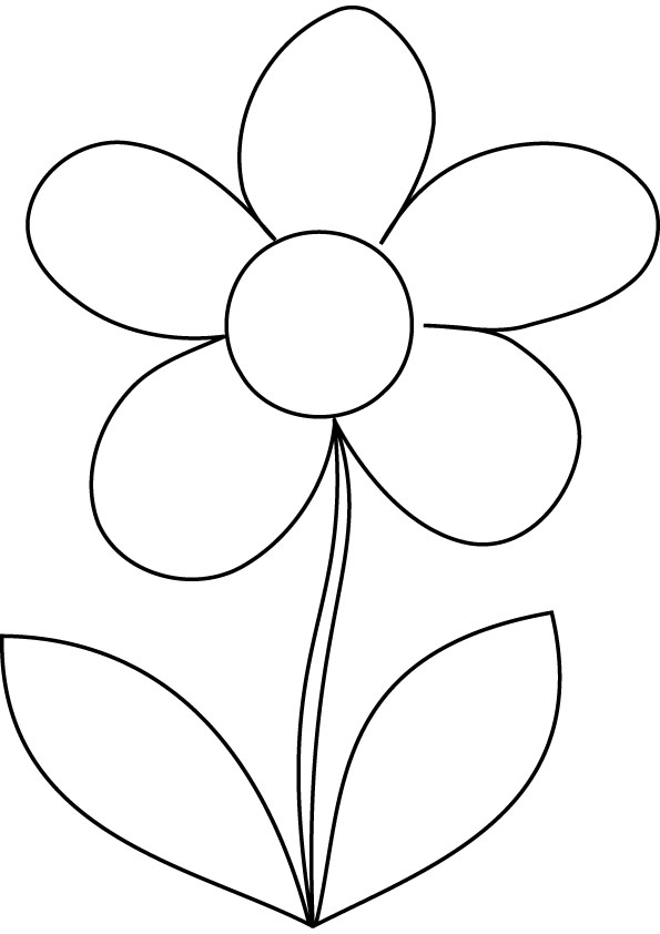 Printable daisy flower template