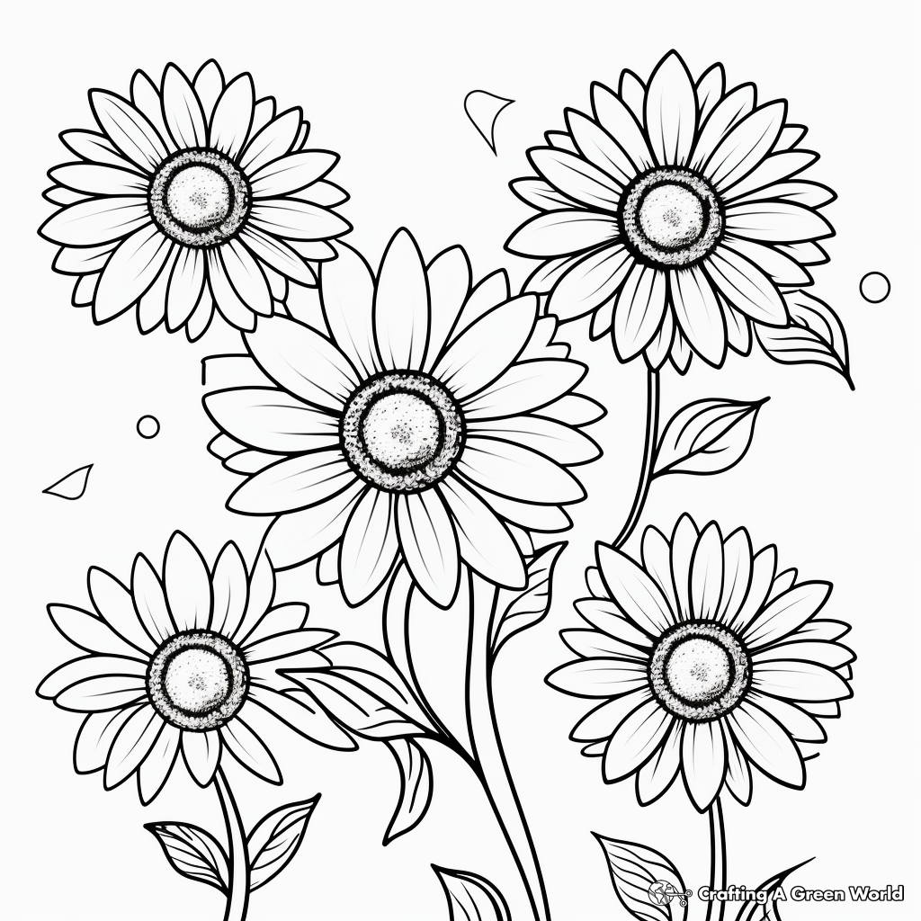 Daisy coloring pages