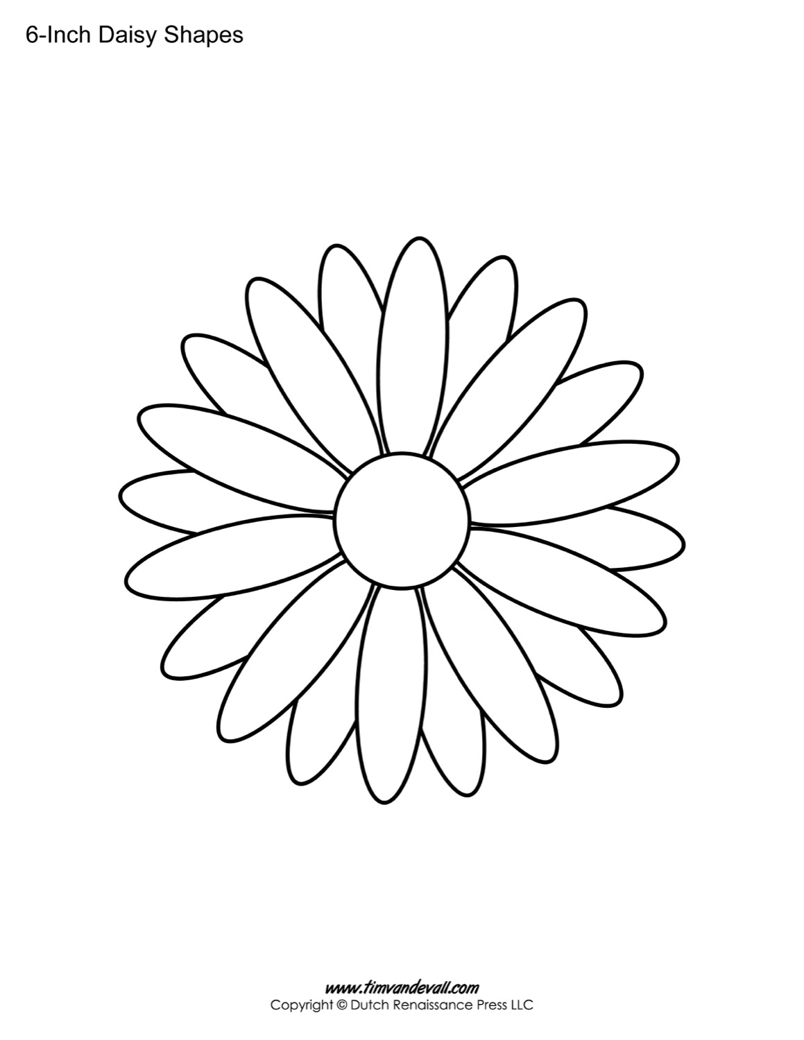 Daisy templates â tims printables