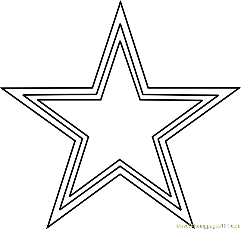 Dallas cowboys logo coloring page for kids