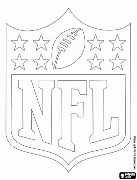 Logo of the nfl national football league coloring page football coloring pages sports coloring pages coloring pages