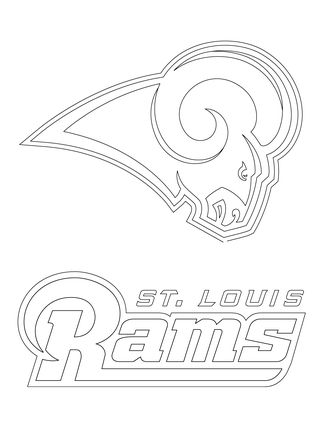 St louis rams logo coloring page supercoloring football coloring pages coloring pages free printable coloring pages