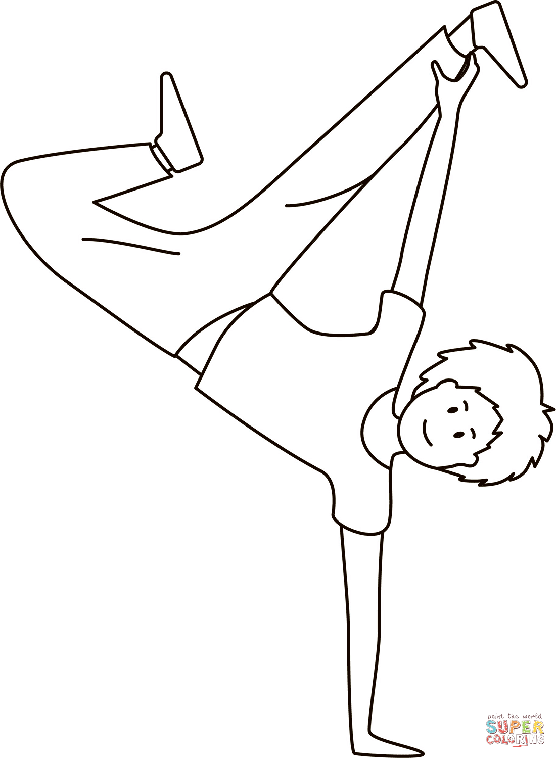 Hip hop dance coloring page free printable coloring pages