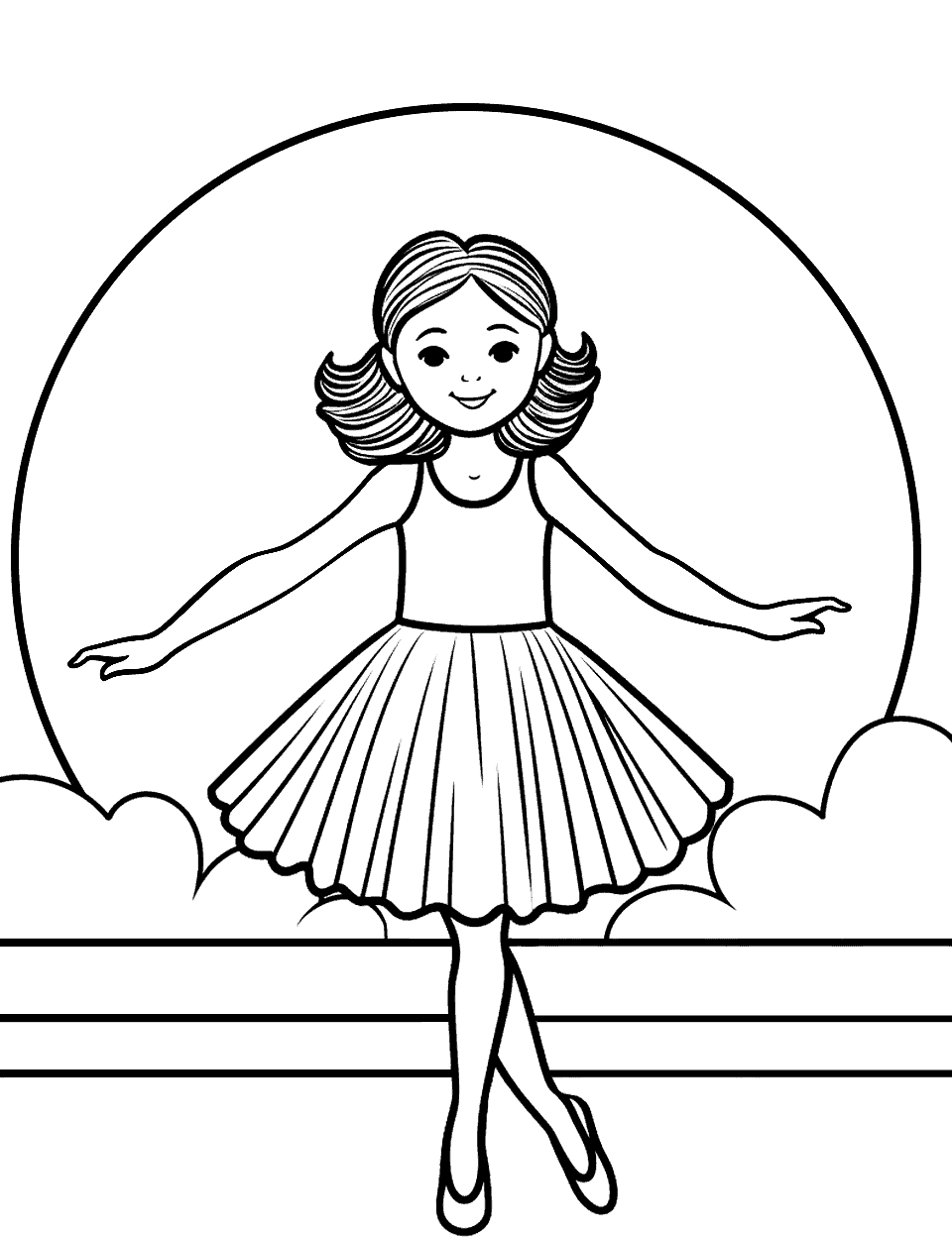 Ballerina coloring pages free printable sheets