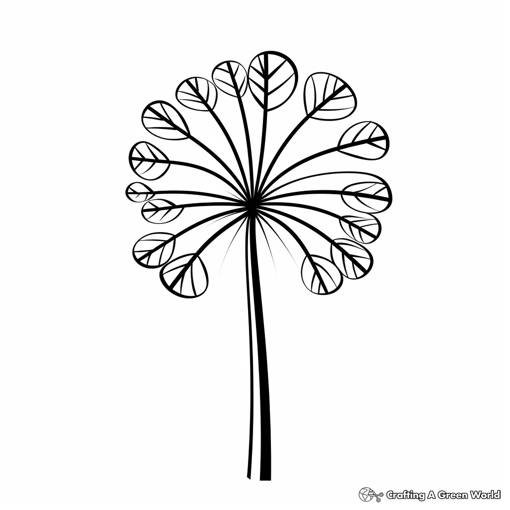 Dandelion coloring pages