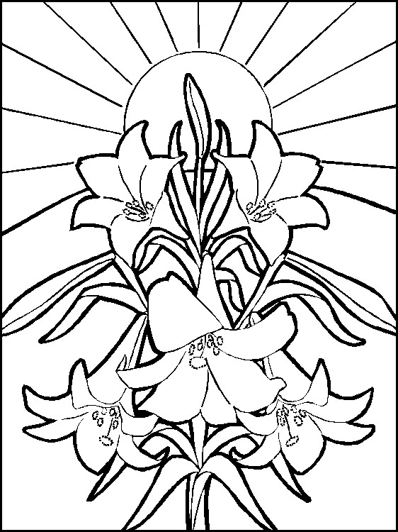 Easter coloring page