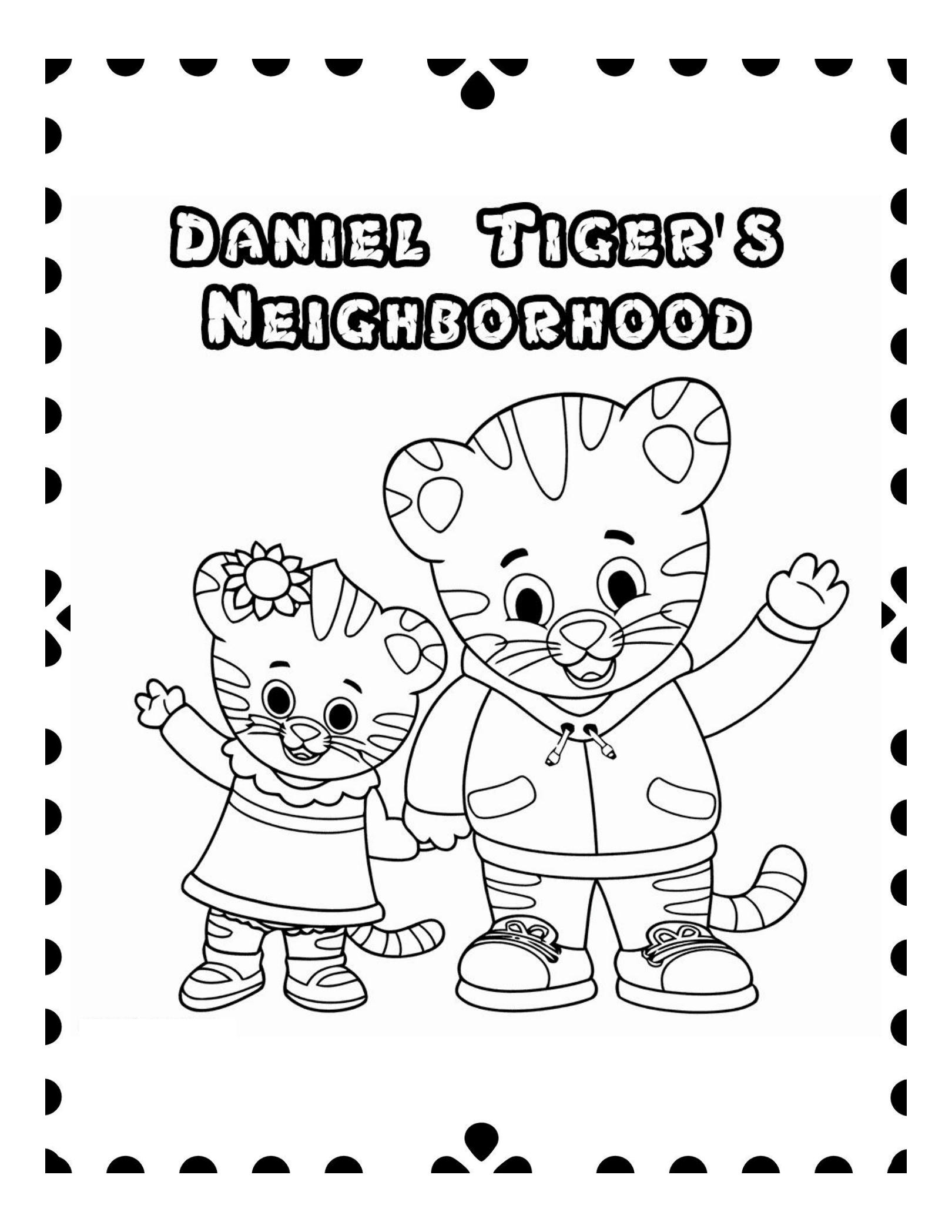 Solution daniel tiger coloring book