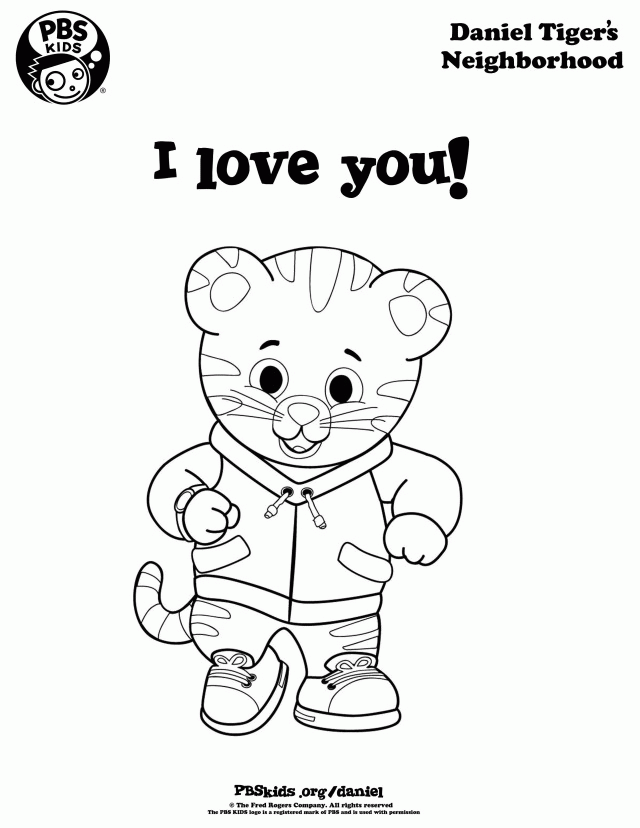 Daniel tiger coloring pages