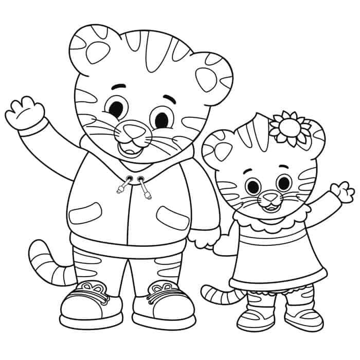 Daniel tiger coloring pages daniel tiger coloring books coloring book pages