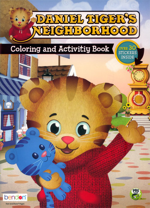 Daniel tigers neighborhood coloring activity book coloring books at retro reprints