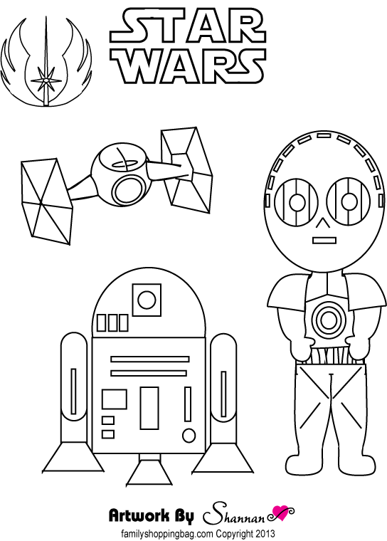 Darth vader coloring page