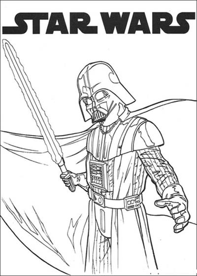 Updated star wars coloring pagesdarth vader coloring pages