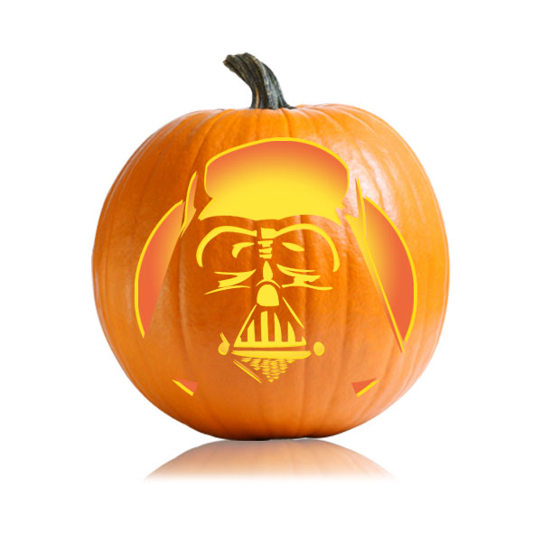 Darth vader pumpkin designs