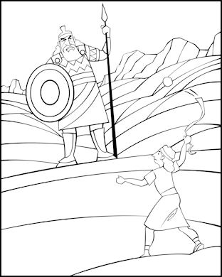 Bible coloring page for sunday school