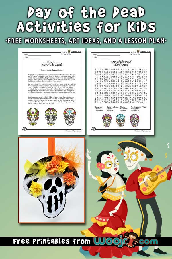 Day of the dead activities worksheets lesson plan woo jr kids activities childrens publishing
