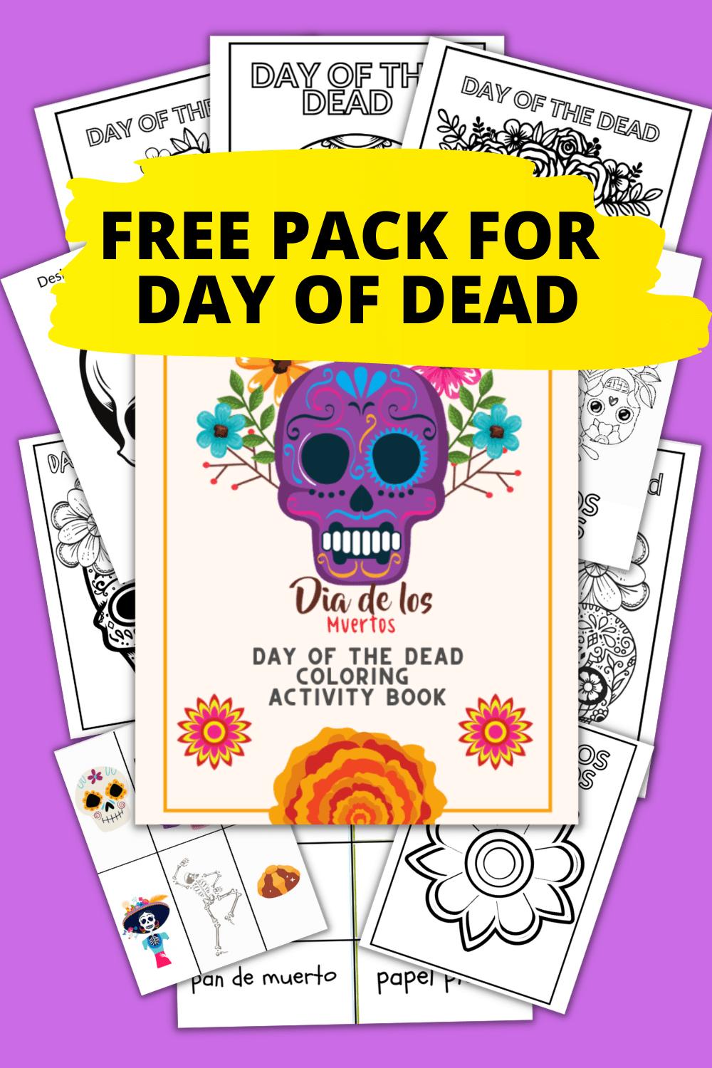 Free day of the dead coloring pages printables for dia de los muertos for students