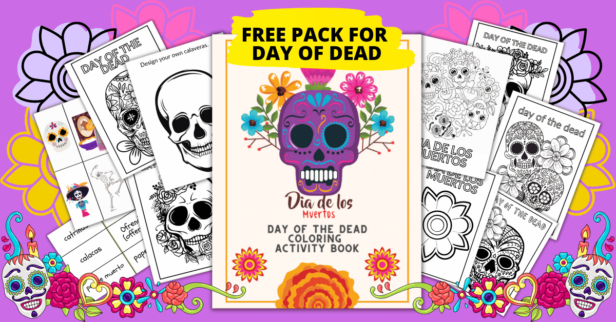 Free day of the dead coloring pages printables for dia de los muertos for students
