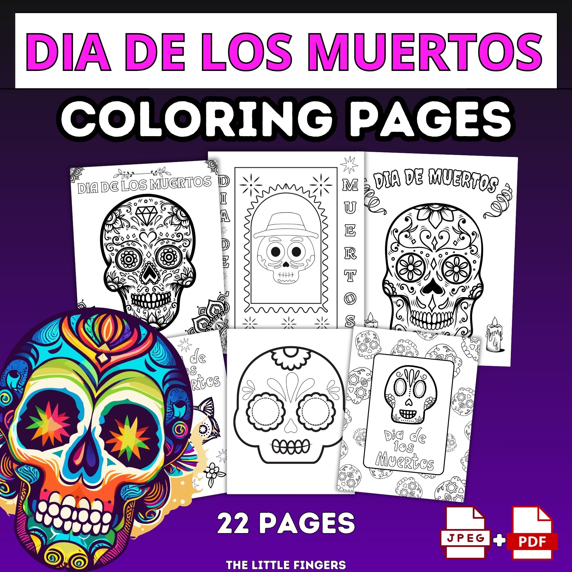 Dia de los muertos coloring pages dead day sheets made by teachers