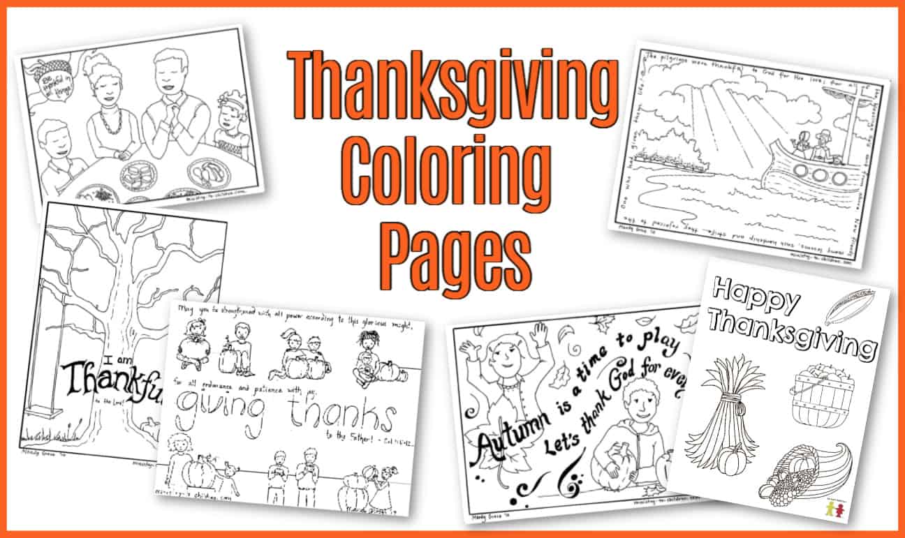 Thanksgiving coloring pages free printable for kids