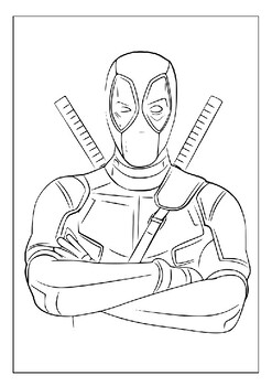 Artistic adventure explore deadpool universe through coloring pages collection