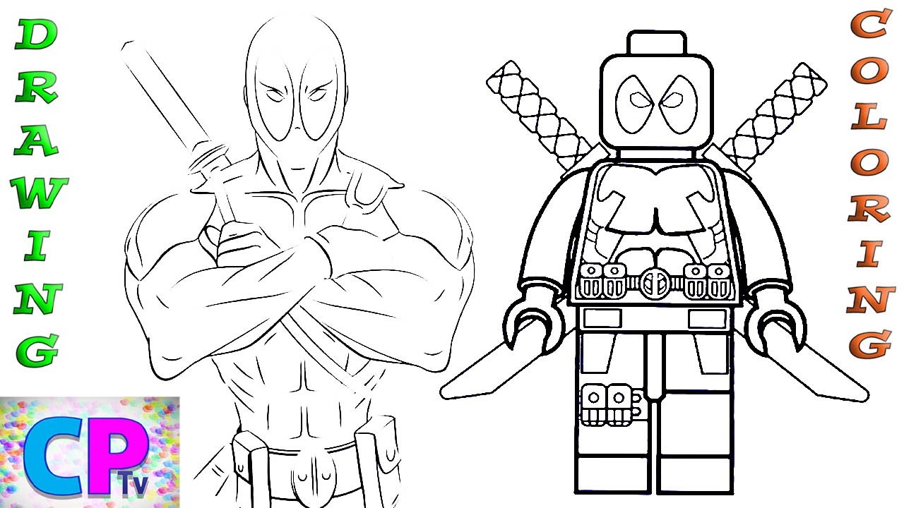 Deadpool coloring pages deadpool shows his strenghtunknown brain