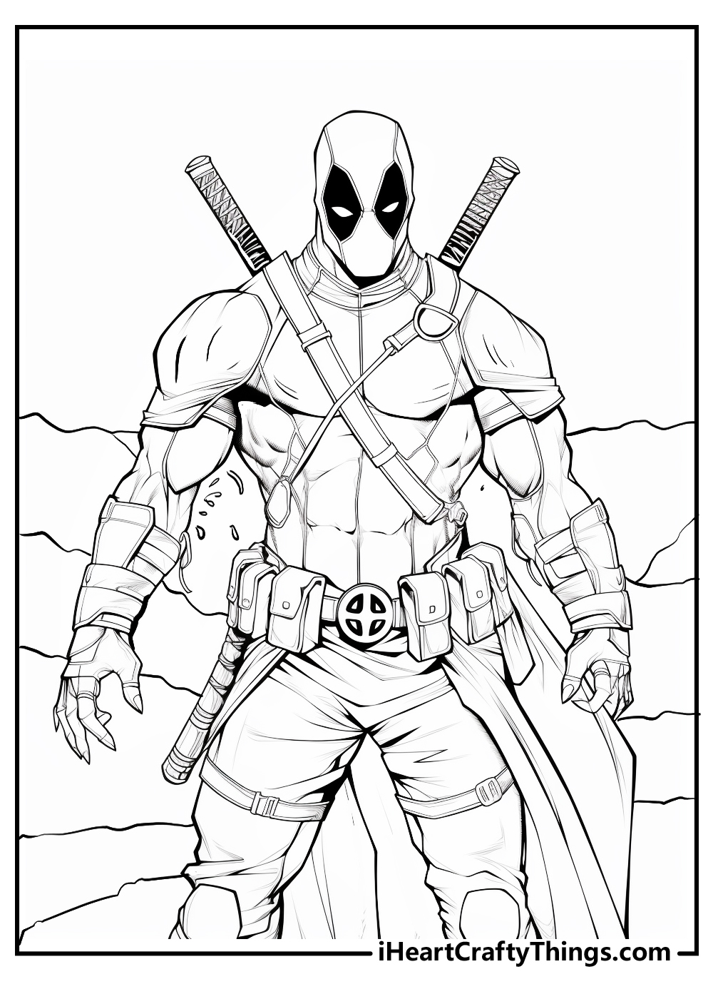 Printable deadpool coloring pages updated