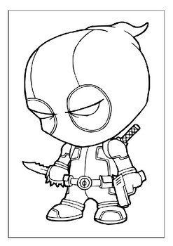 Artistic adventure explore deadpool universe through coloring pages collection