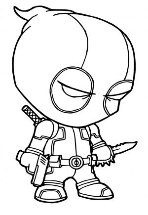 Free printable deadpool coloring pages for adults and kids