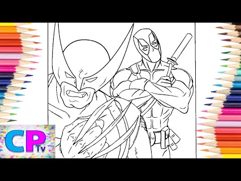 Deadpool coloring pages