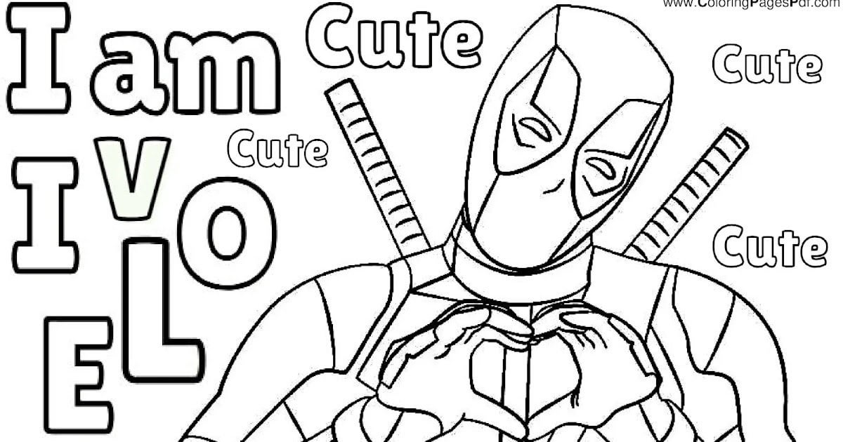 Cute deadpool coloring pages rcoloringpagespdf