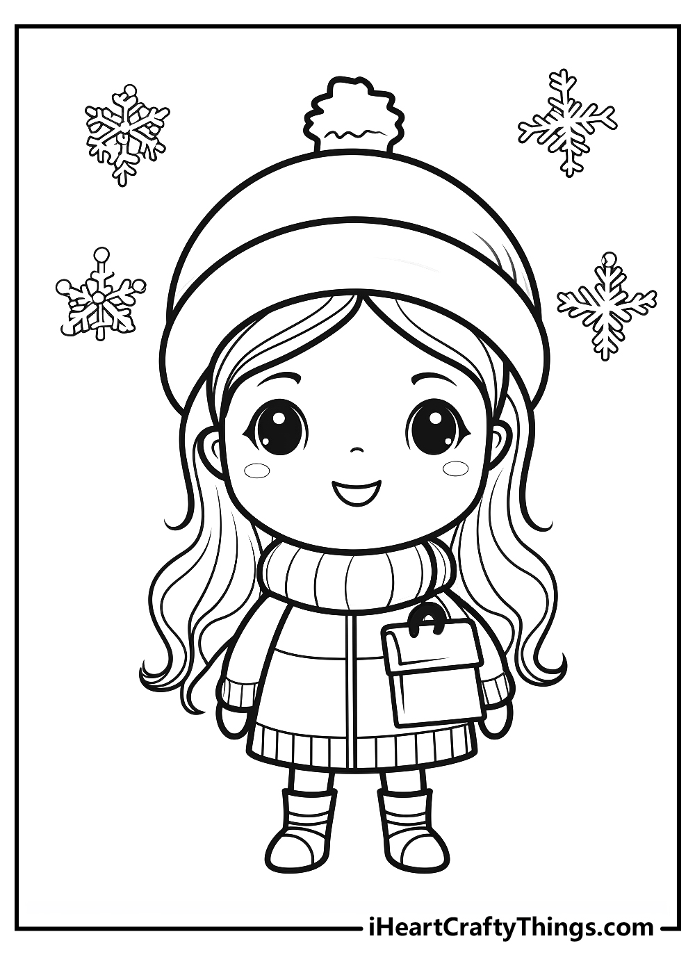 December coloring pages free printables