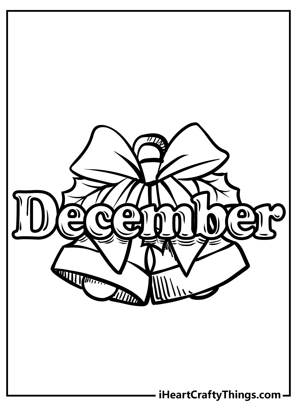 December coloring pages free printables