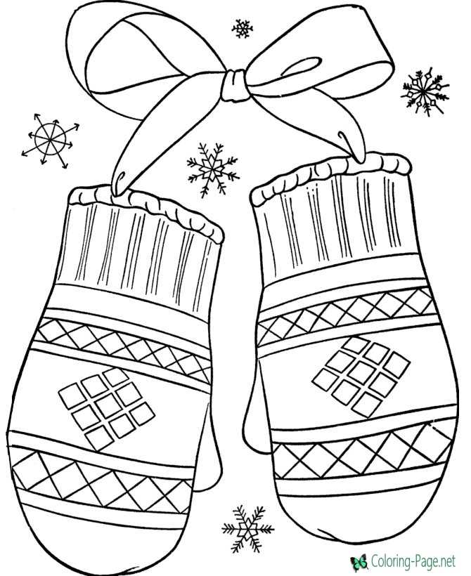 Winter coloring pages