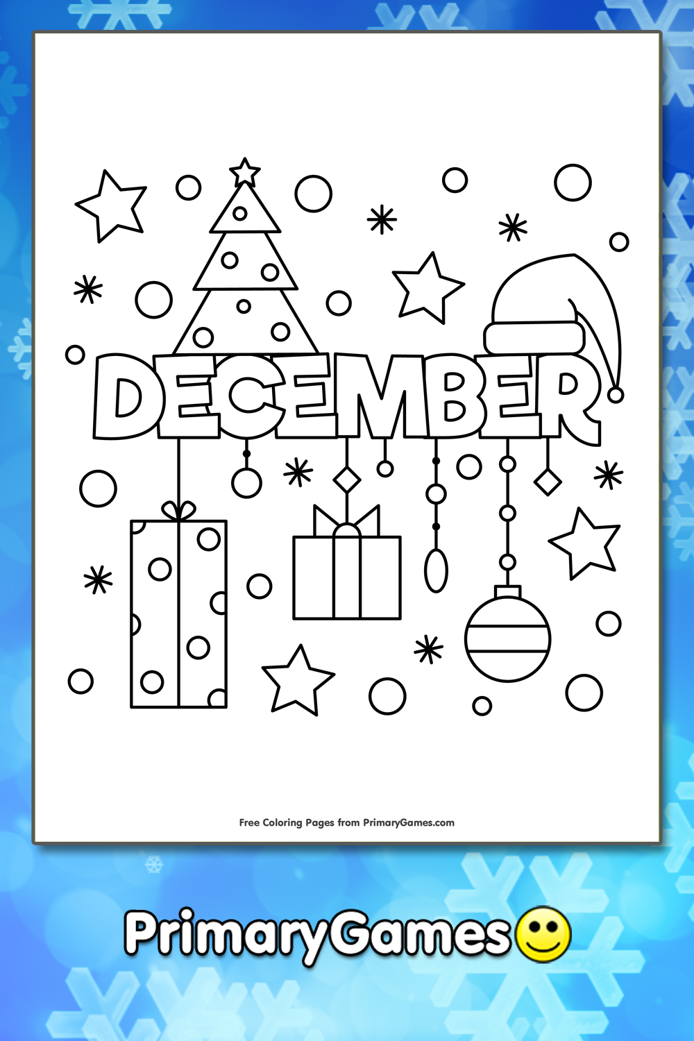 December coloring page â free printable pdf from