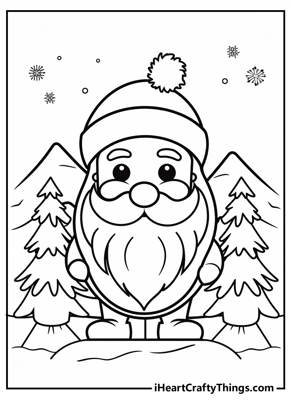 December coloring pages free printables