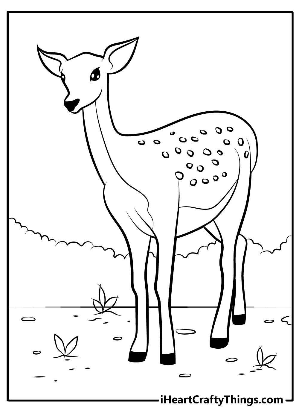 Deer coloring pages free printables