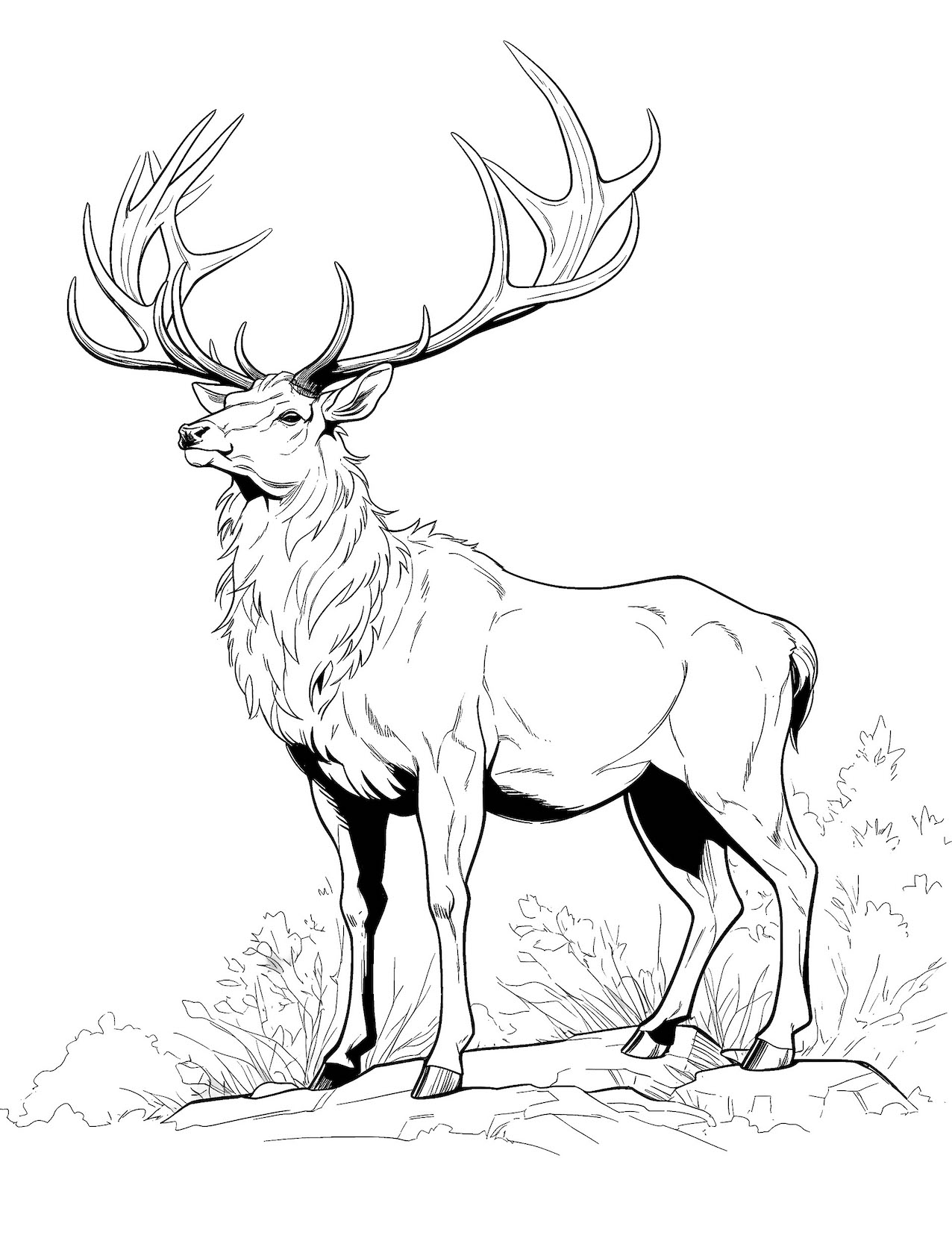 Enchanting deer coloring pages for kids and adults