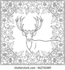 Deer coloring pages royalty