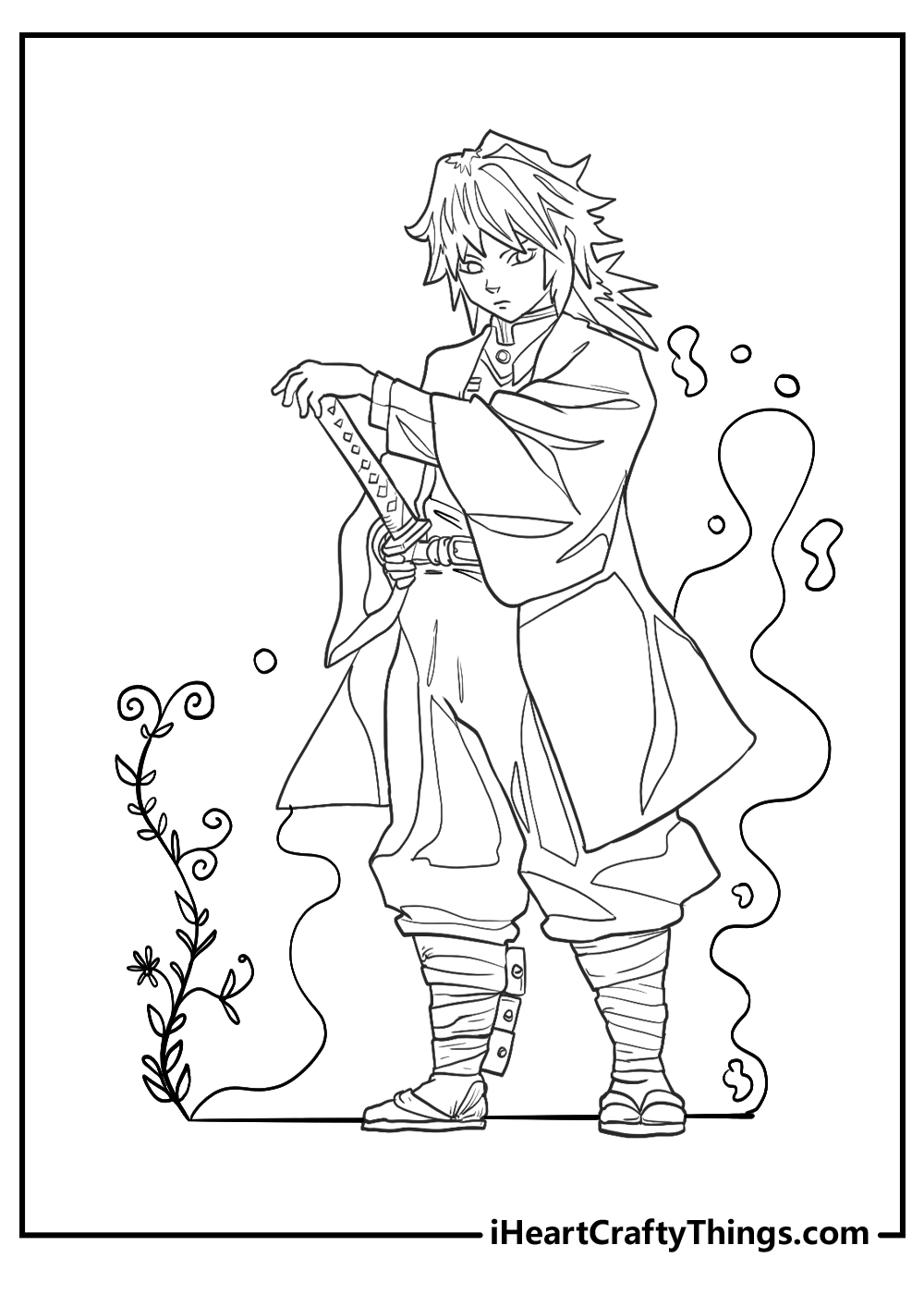 Printable demon slayer coloring pages updated