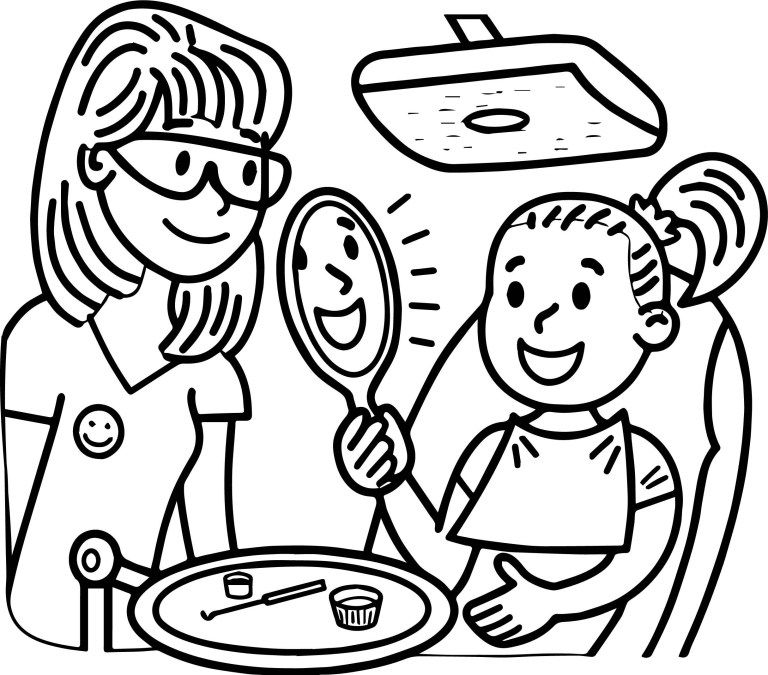 Coloring pages smiling girl coloring pages