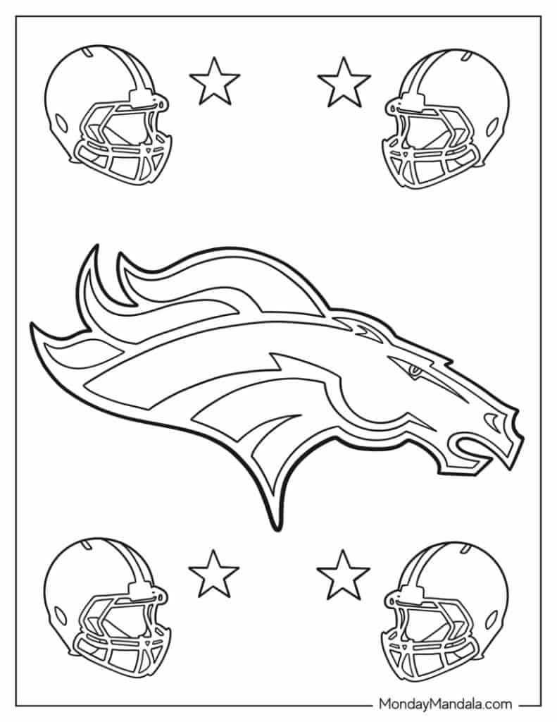 Football coloring pages free pdf printables