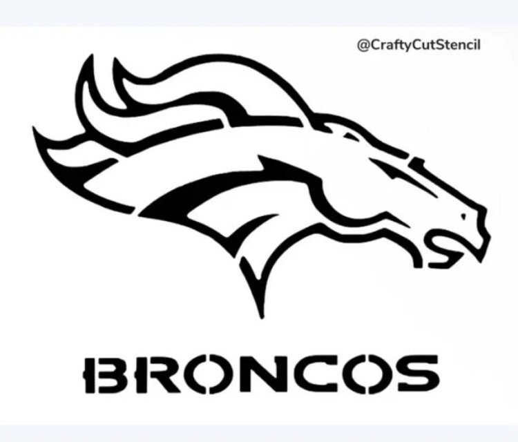 Broncos stencils