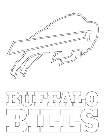 Buffalo bills logo coloring page free printable coloring pages