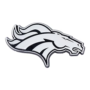 Fanmats denver broncos molded chrome plastic emblem