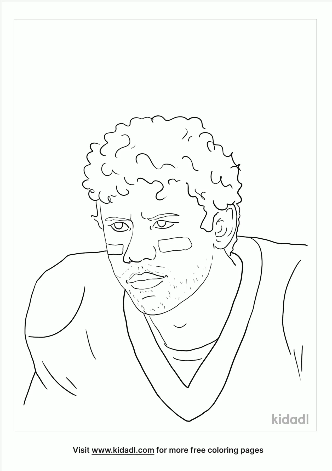 Free russell wilson football coloring page coloring page printables