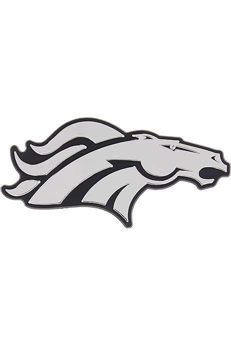 Fanmats denver broncos molded chrome plastic emblem