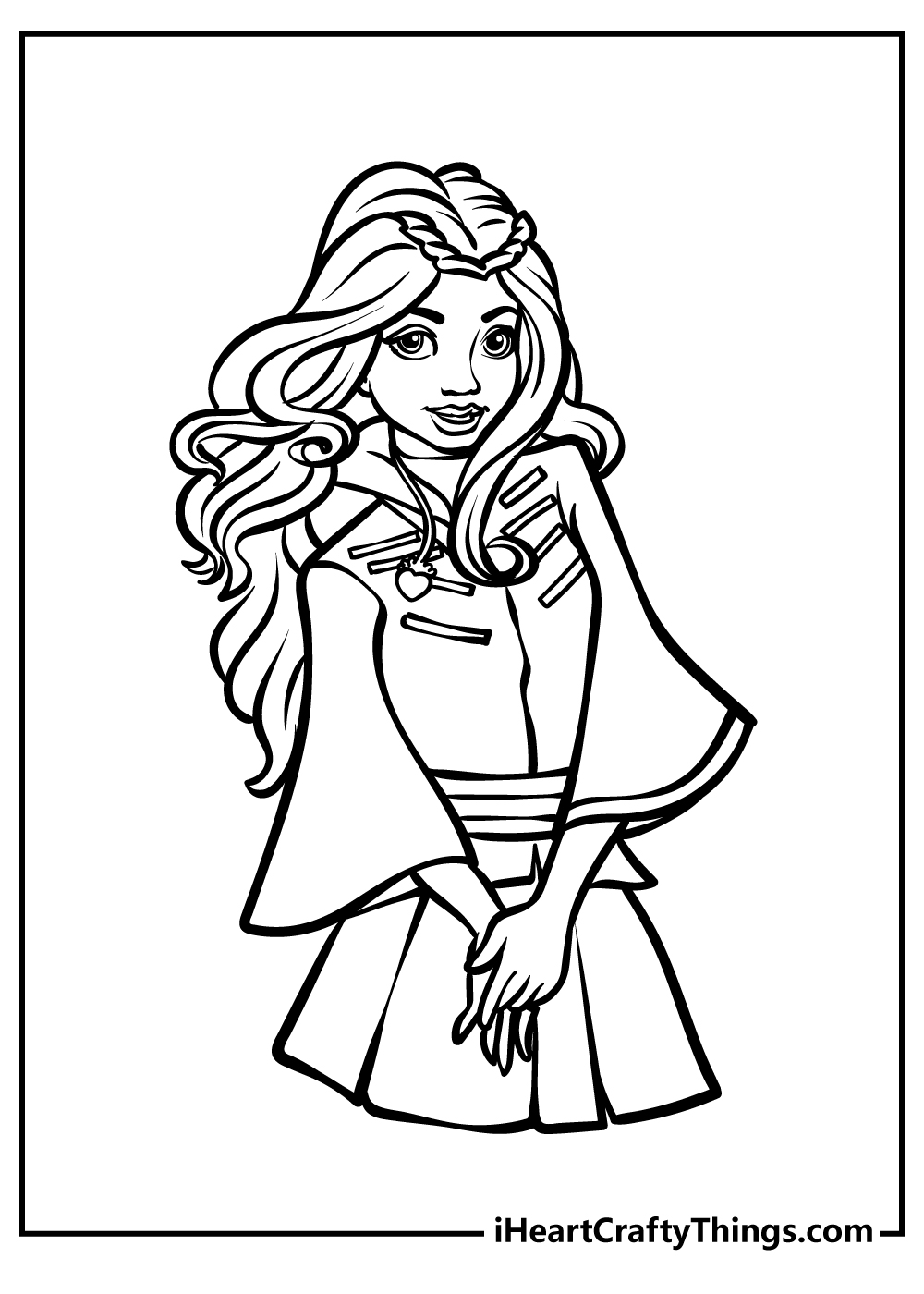 Descendants coloring pages free printables