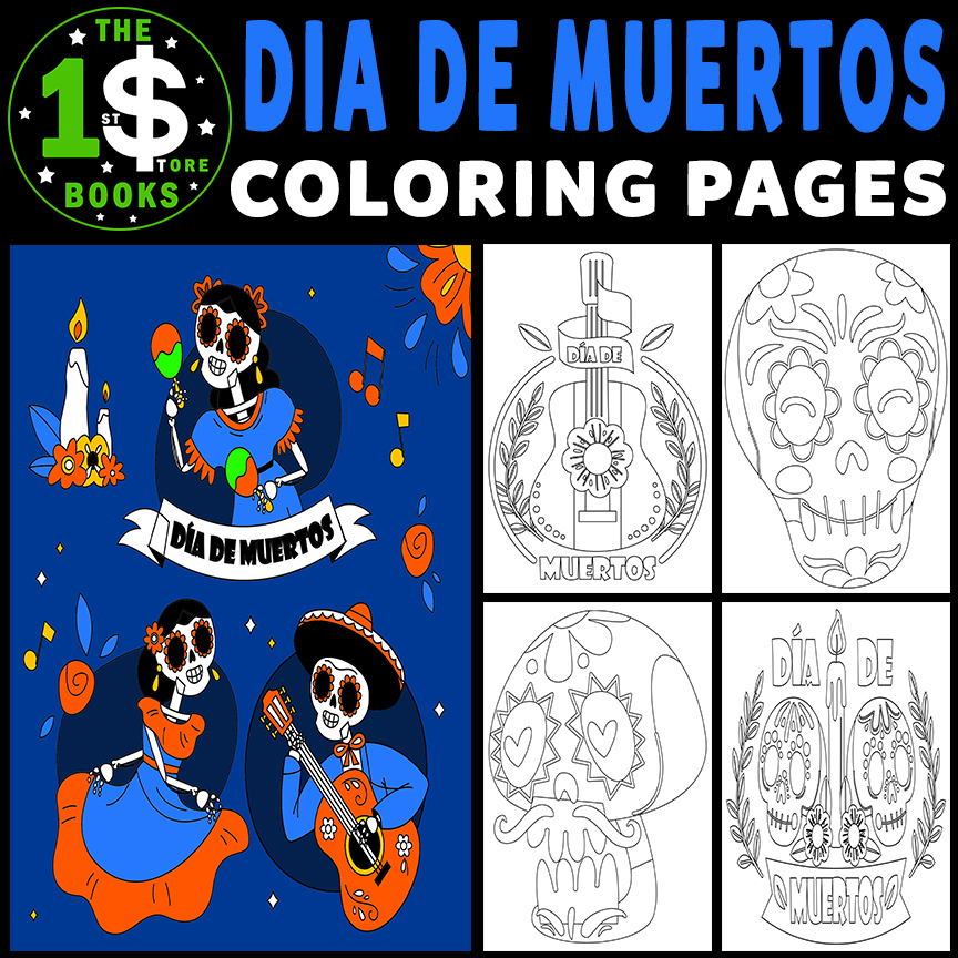 Dãa de los muertos coloring pages day of the dead holiday coloring sheets made by teachers