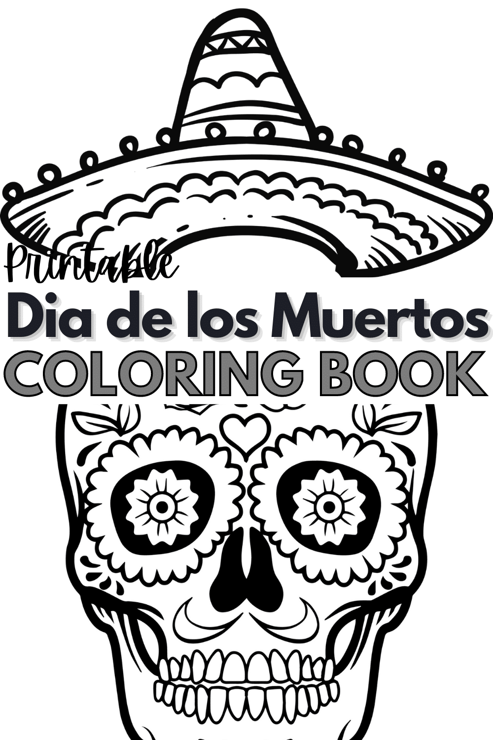 Dia de los muertos coloring book