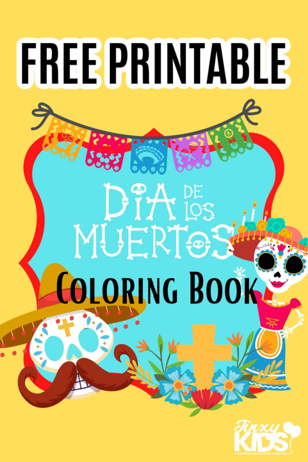 Free printable dãa de los muertos coloring book